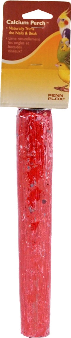Penn-Plax zitstok calcium met klem rood D 4 H 20 cm
