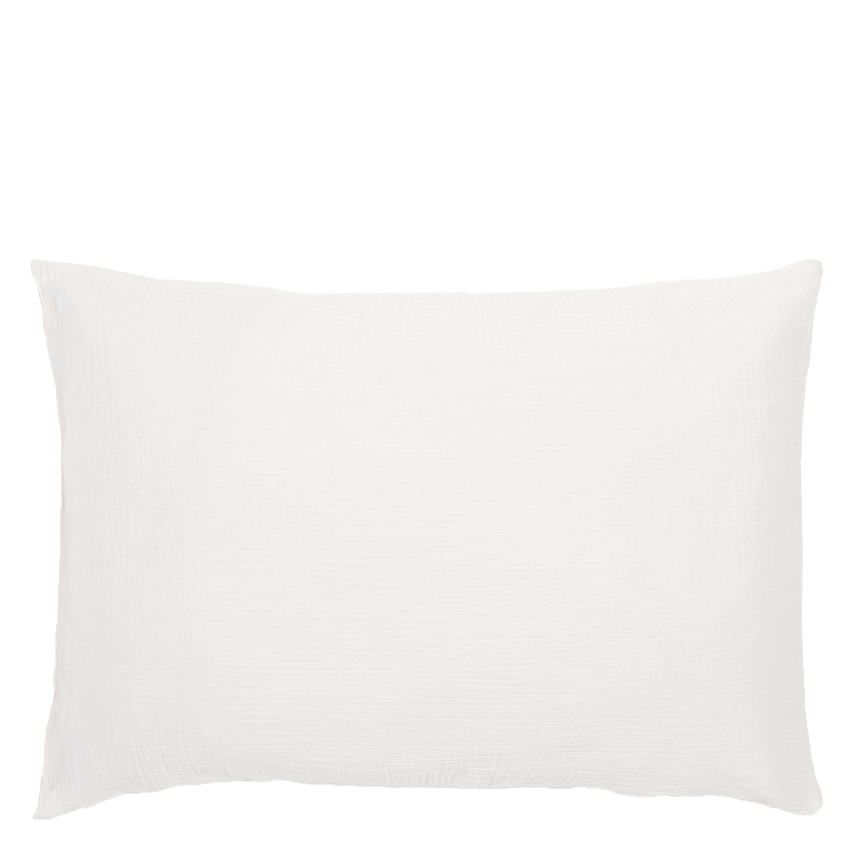TO GAZE - Taie d'oreiller en coton biologique| Blanc