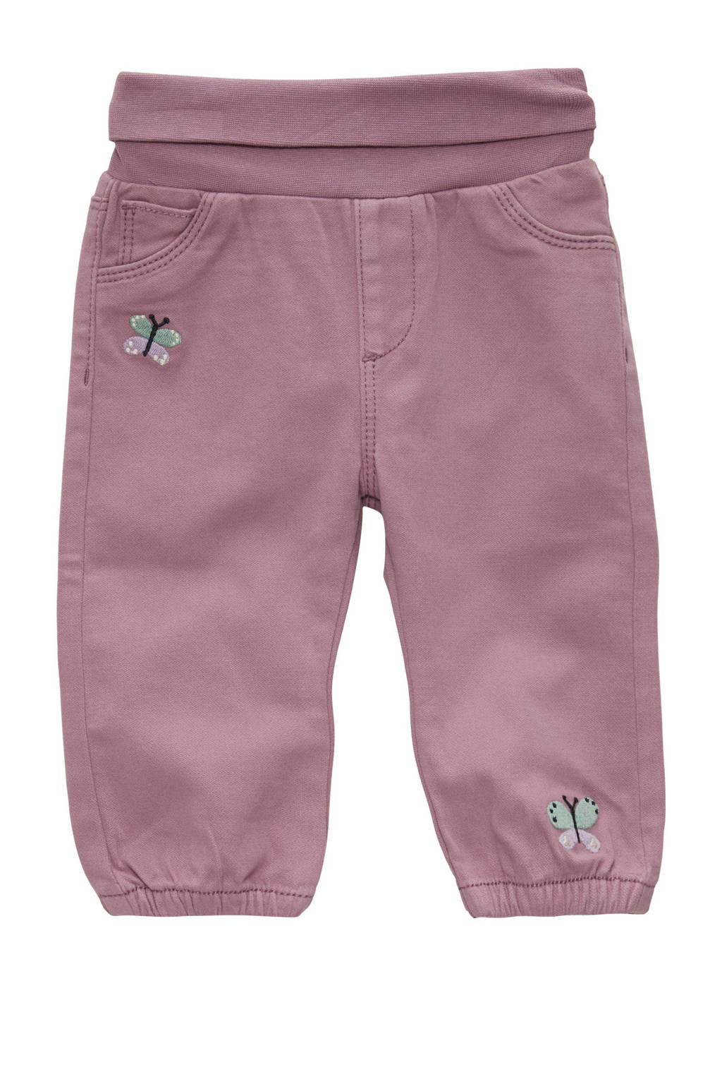 s.Oliver baby joggingbroek met printopdruk lila