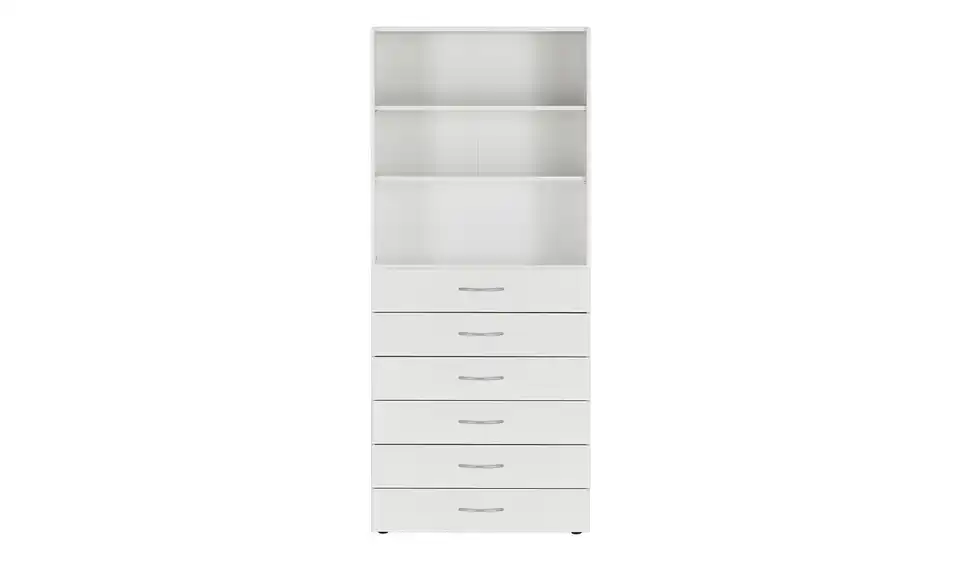 Regal Multischrank-System 80 cm Weiß