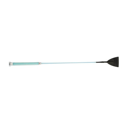 Chicote de montaria com cabo de gel na cor azul claro/azul royal