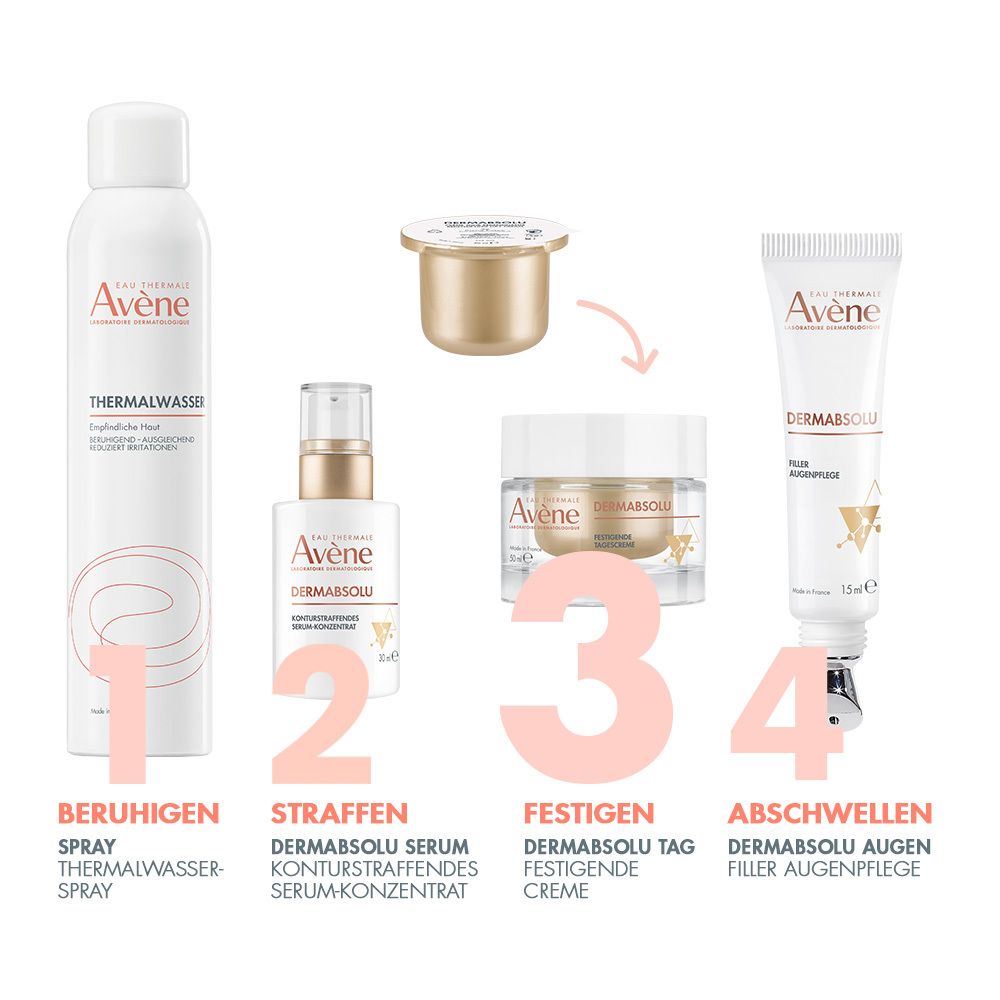 Avène DERMABSOLU festigende Tagescreme Nachfüllpack + Avène Hyaluron Activ B3 Serum 10ml GRATIS