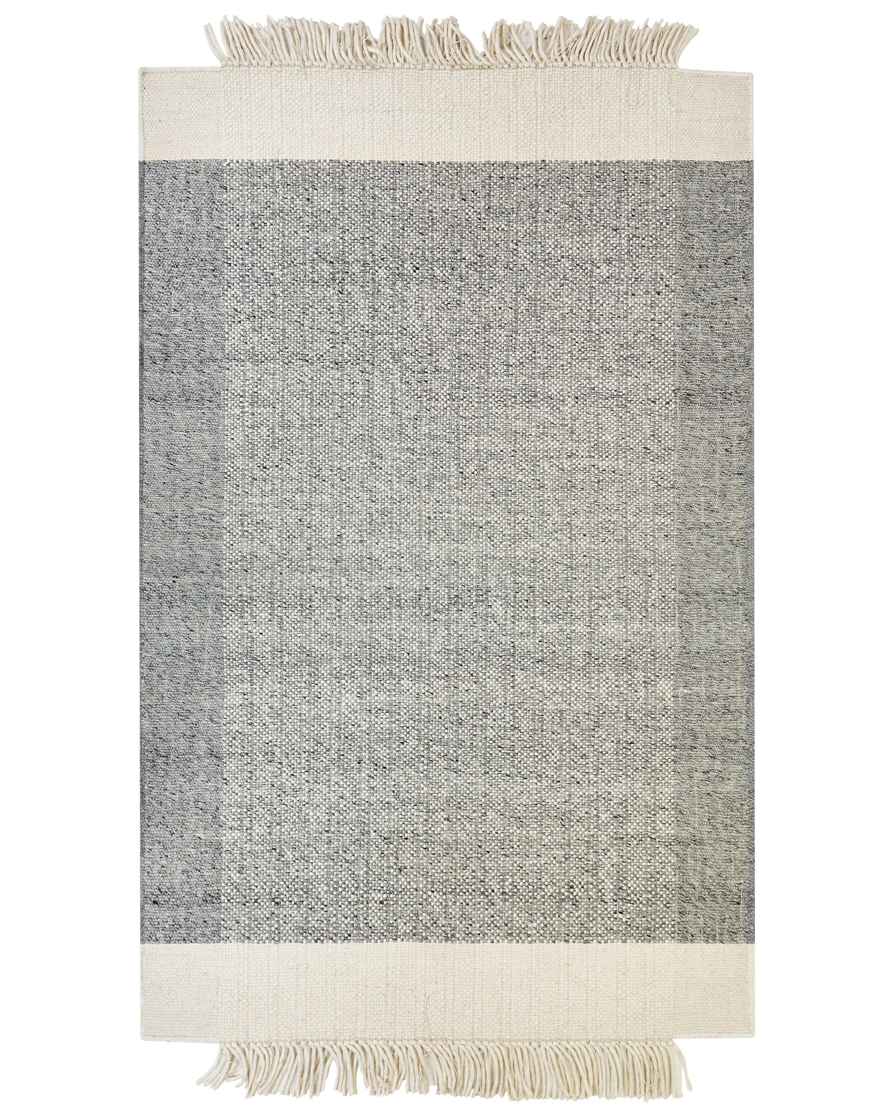Vloerkleed TATLISU Grijs 160 x 230 cm Wol