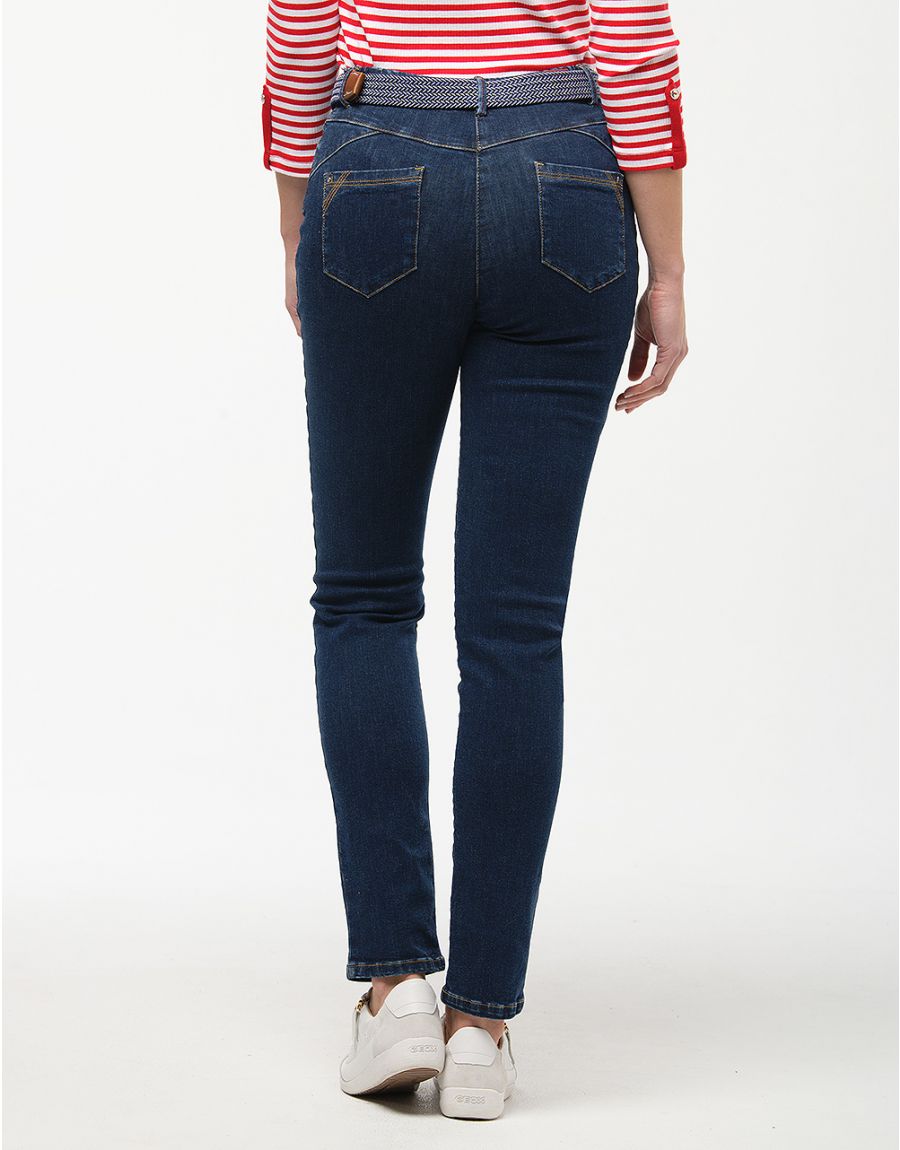 Jean slim bleu coton