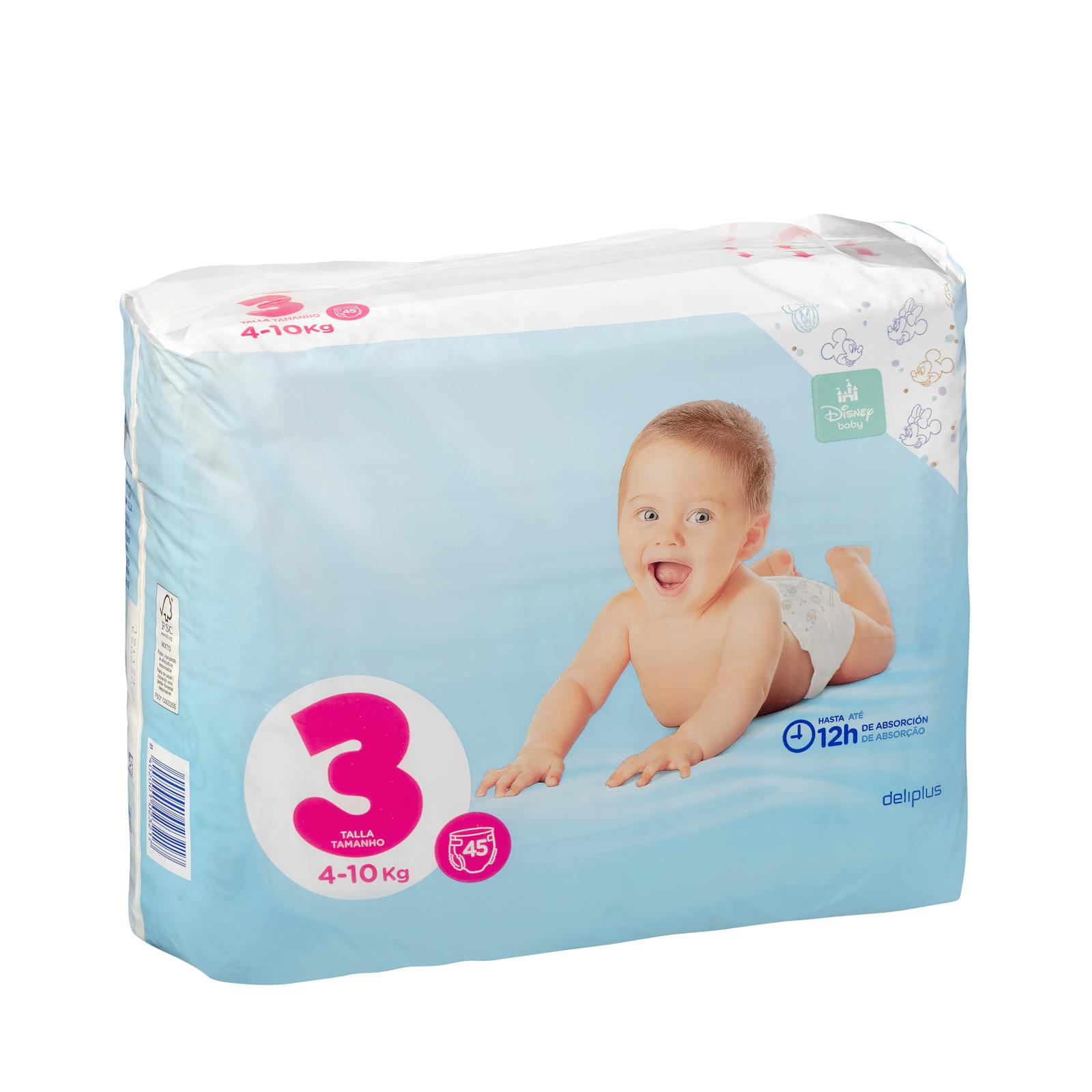 Couches bébé Deliplus taille 3 de 4 à 10 kg