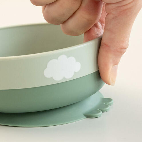 Foodie Coffret Premier Repas Happy Clouds Vert - DONE BY DEER