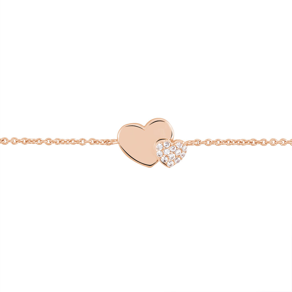 Bracelet Flamen Argent Rose Oxyde De Zirconium