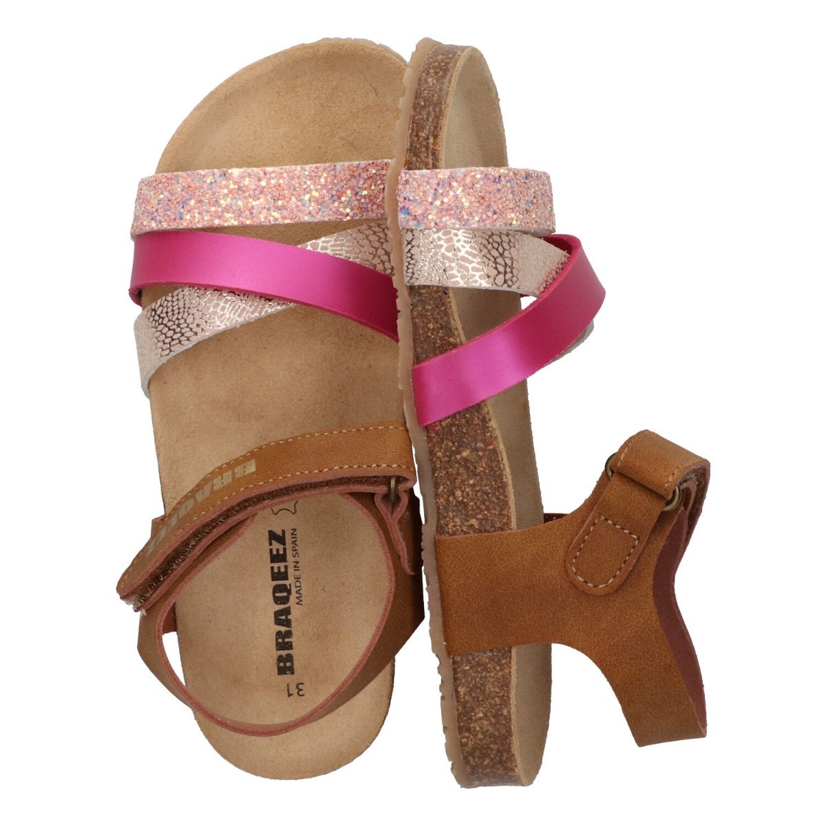 Sammy Spain - Sandalen Braqeez Cognac