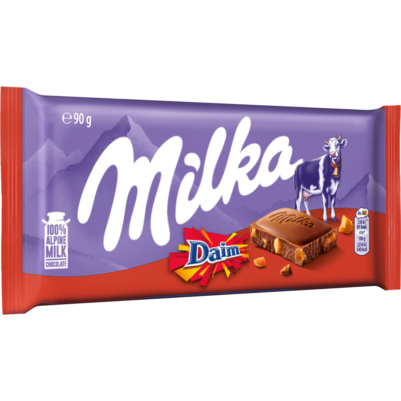 Milka Chocoladereep Daim