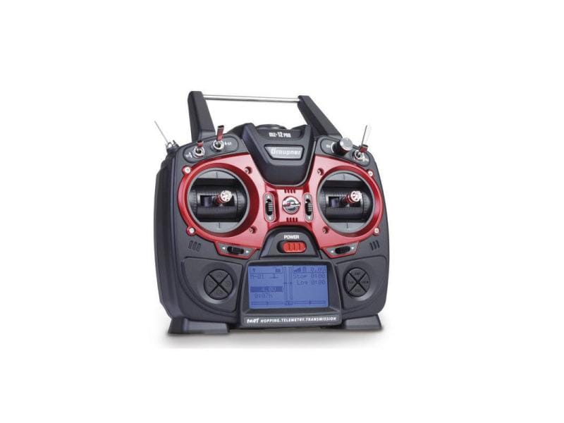 Graupner Fernsteuerung mz-12 PRO 12-Kanal HOTT 12-Kanal Sender mit Telemetrie für Flugzeuge und Helikopter