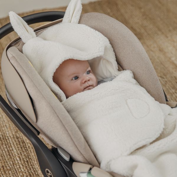 Meyco Rabbit Wikkeldeken - Teddy - Natural