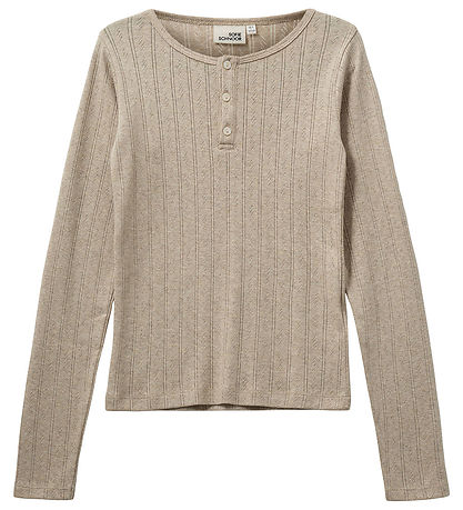 Sofie Schnoor Bluse - PetriciaSY Poientelle - Beige m. Lochmuste