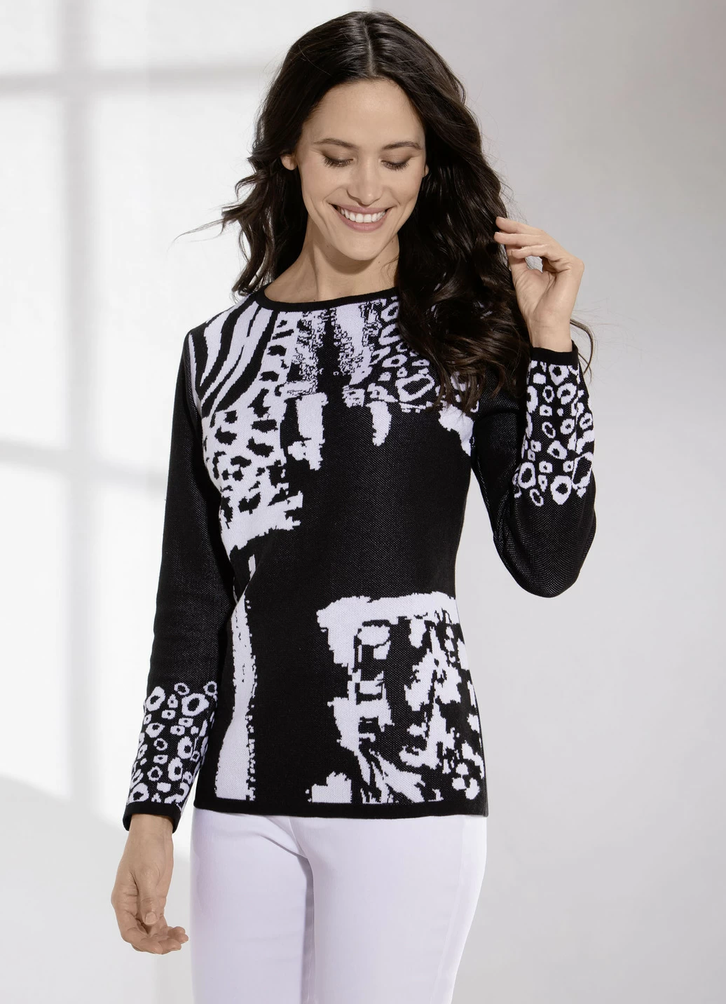 Pullover in Jacquard-Dessin