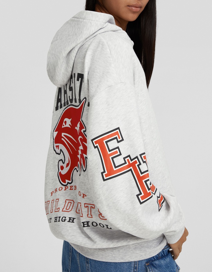 Moletom com zíper estampado do High School Musical