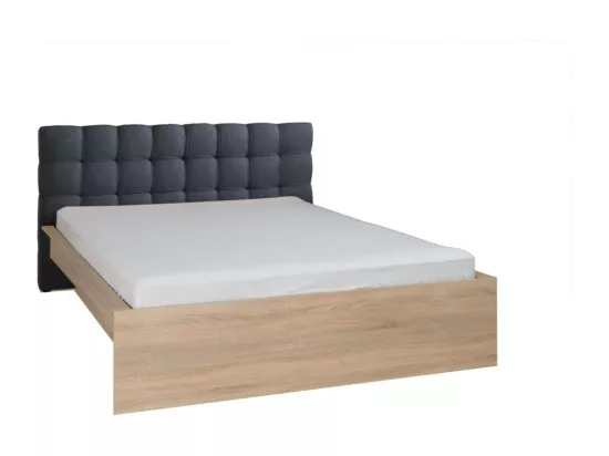Ensemble pour chambre à coucher MAXIM. Lit adulte deux places 160x200 cm + tiroir + sommier + deux chevets + commode