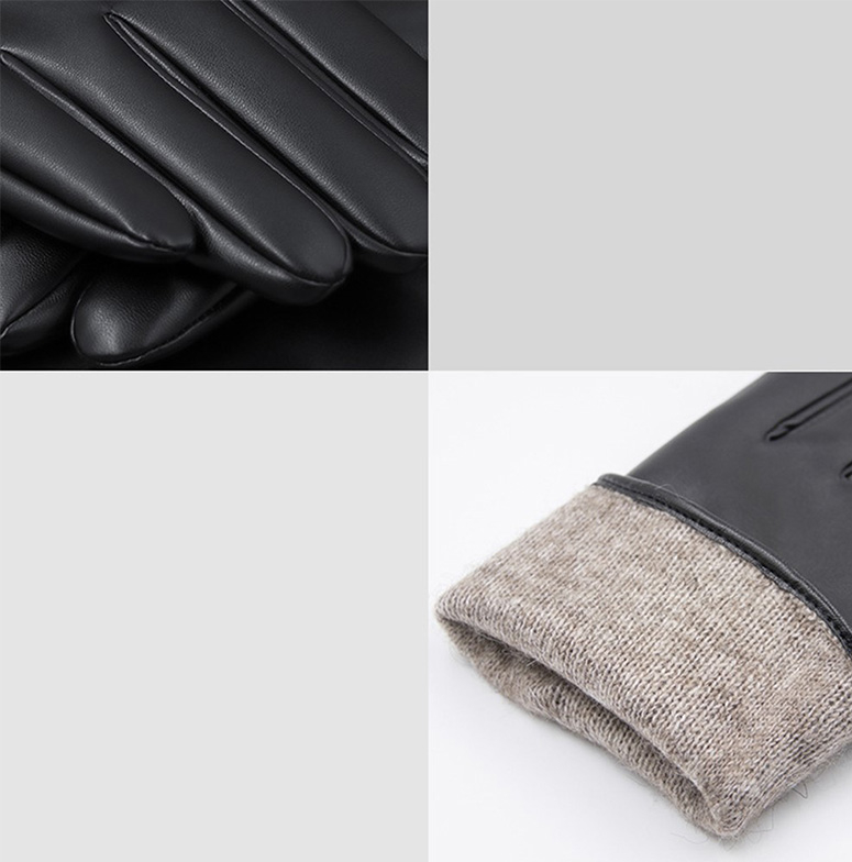 (1 Paar) Gr. S Damen Kunstleder Handschuhe Kapazitive Touchscreen Handschuhe für Smartphone / Tablet - Braun