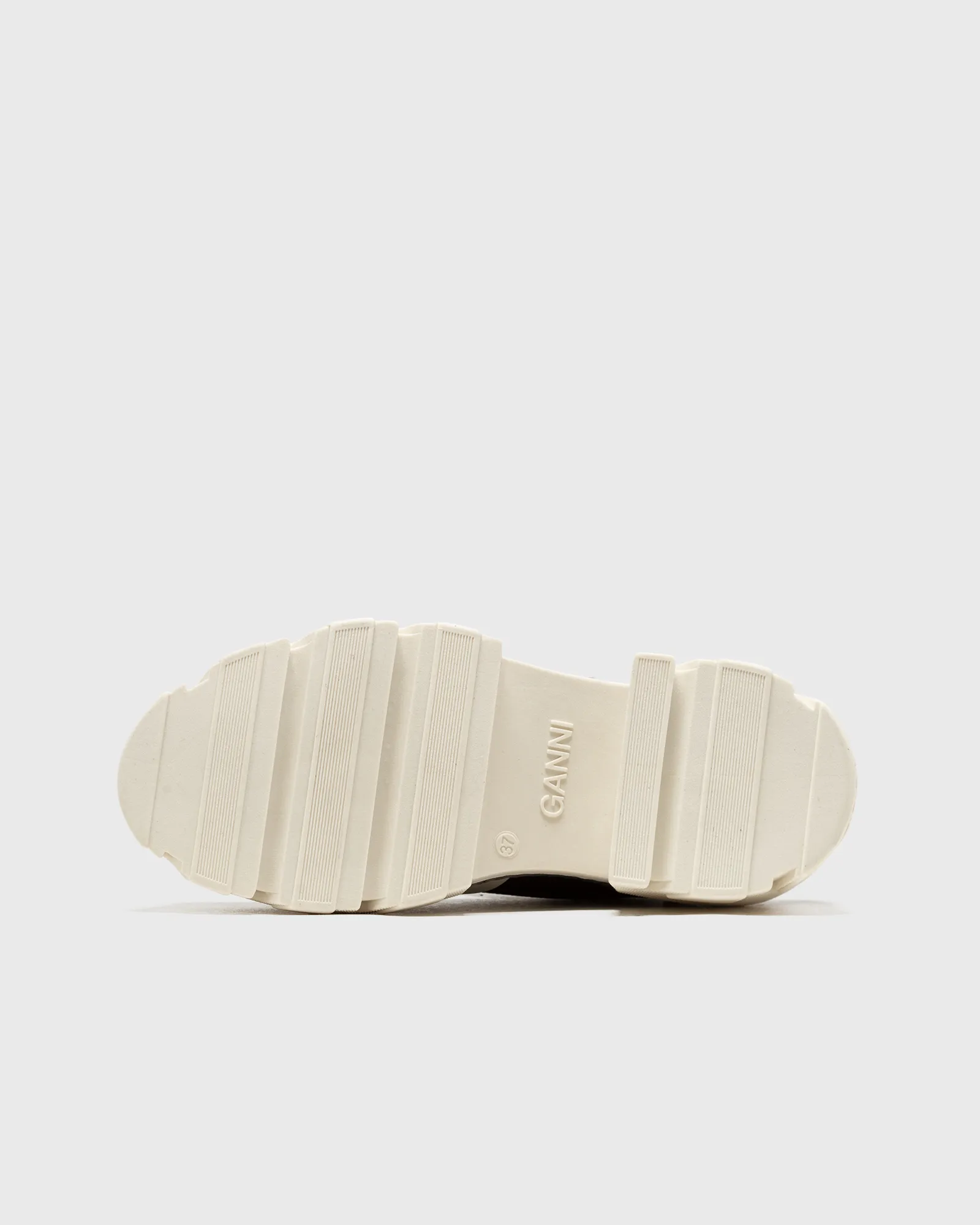 Ganni Cleated Heeled Slingback Sandal Textile