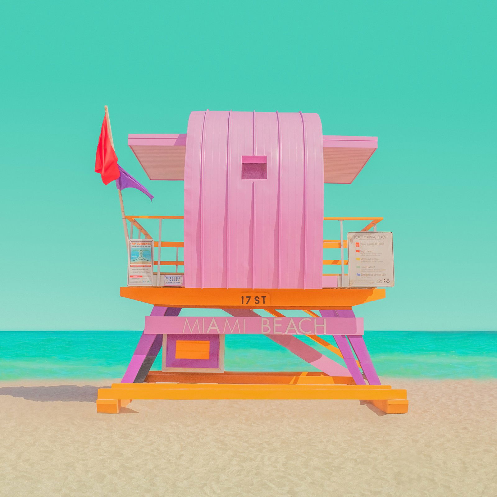 The Modern Paradise - Miami Beach 3 by Mijoo Kim & Minjin Kang - Limited Edition. Edition of: 150. Signed.