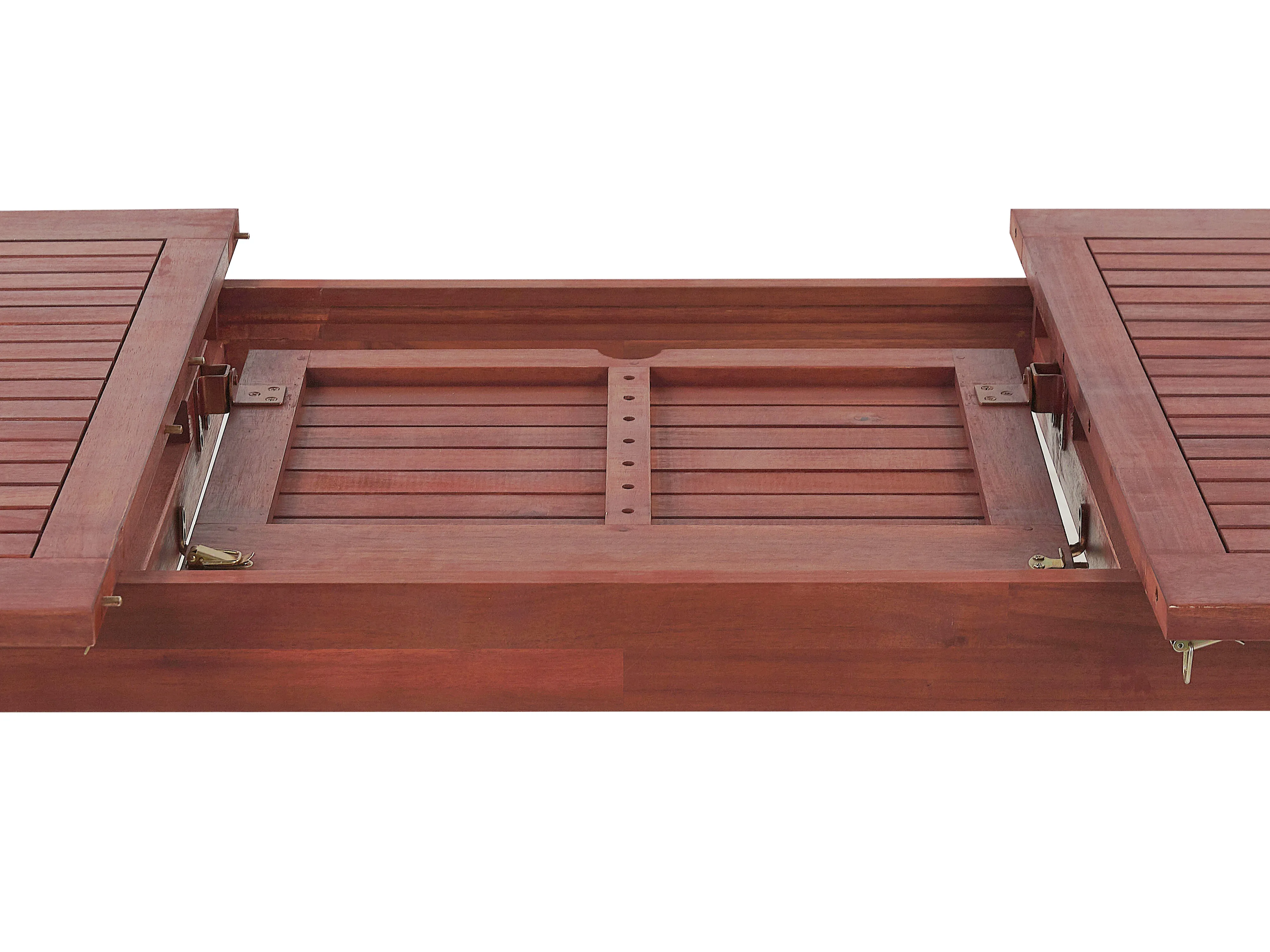 Uitschuifbare tuintafel TOSCANA 160/220 cm 90 cm Acaciahout Donkerbruin