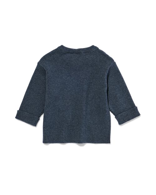 pull chiens pour nouveau-né bleu foncé