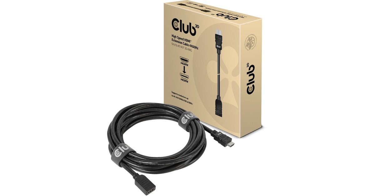 Club 3DHigh Speed HDMI kabel  (5 meter, 4K 60Hz)