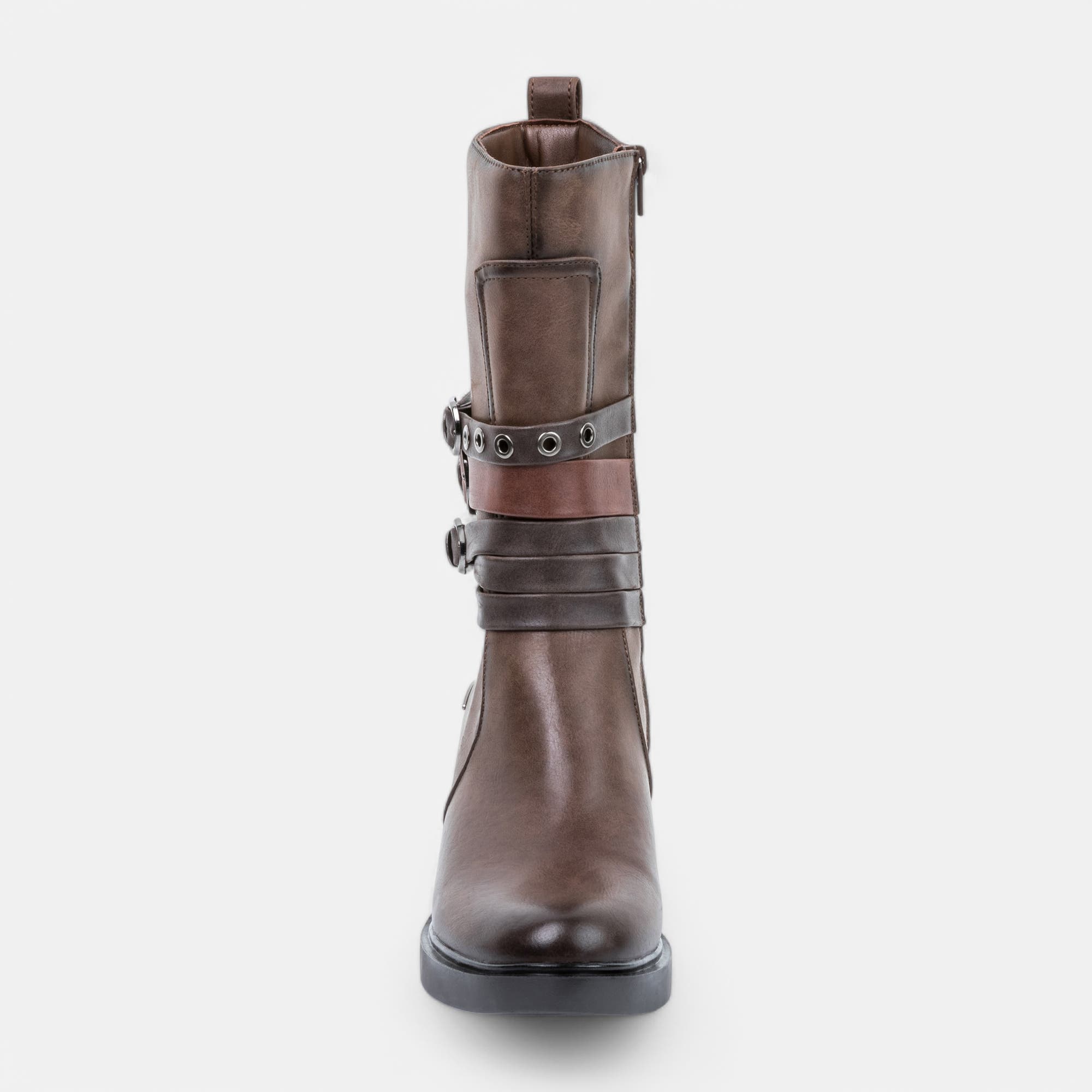 Bottes à talon Femme marron