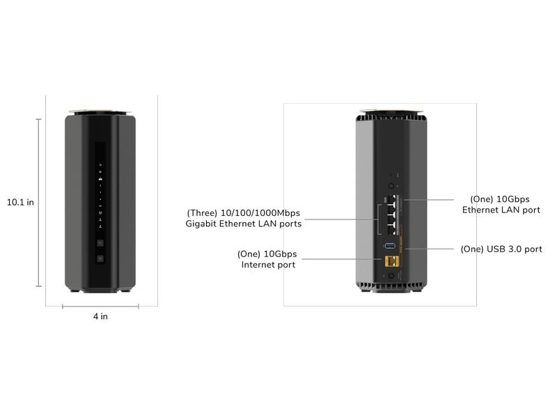 Netgear Tri-Band WiFi Router RS600 Nighthawk WiFi 7 Netgear RS600 Nighthawk WiFi 7 Router (bis zu 18 Gbps)