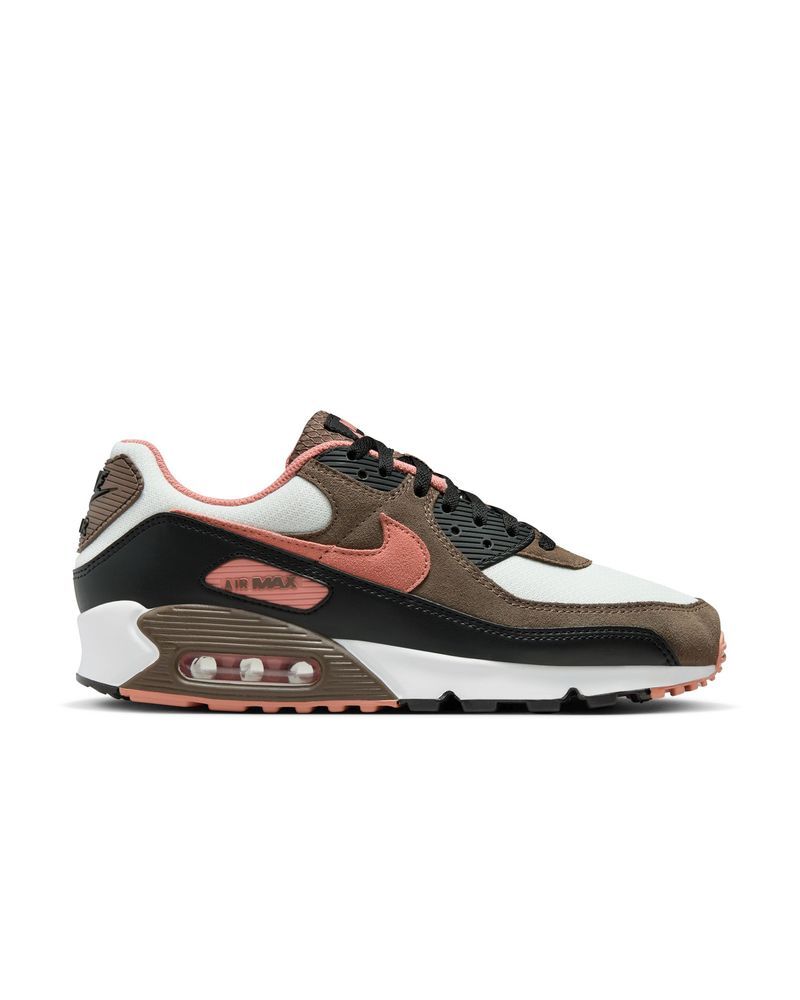 Chaussures Nike Air Max 90 Blanc & Marron pour homme