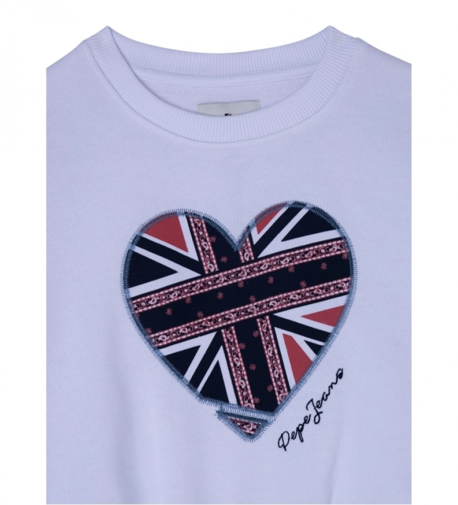 Moletom branco Pepe Jeans Joy