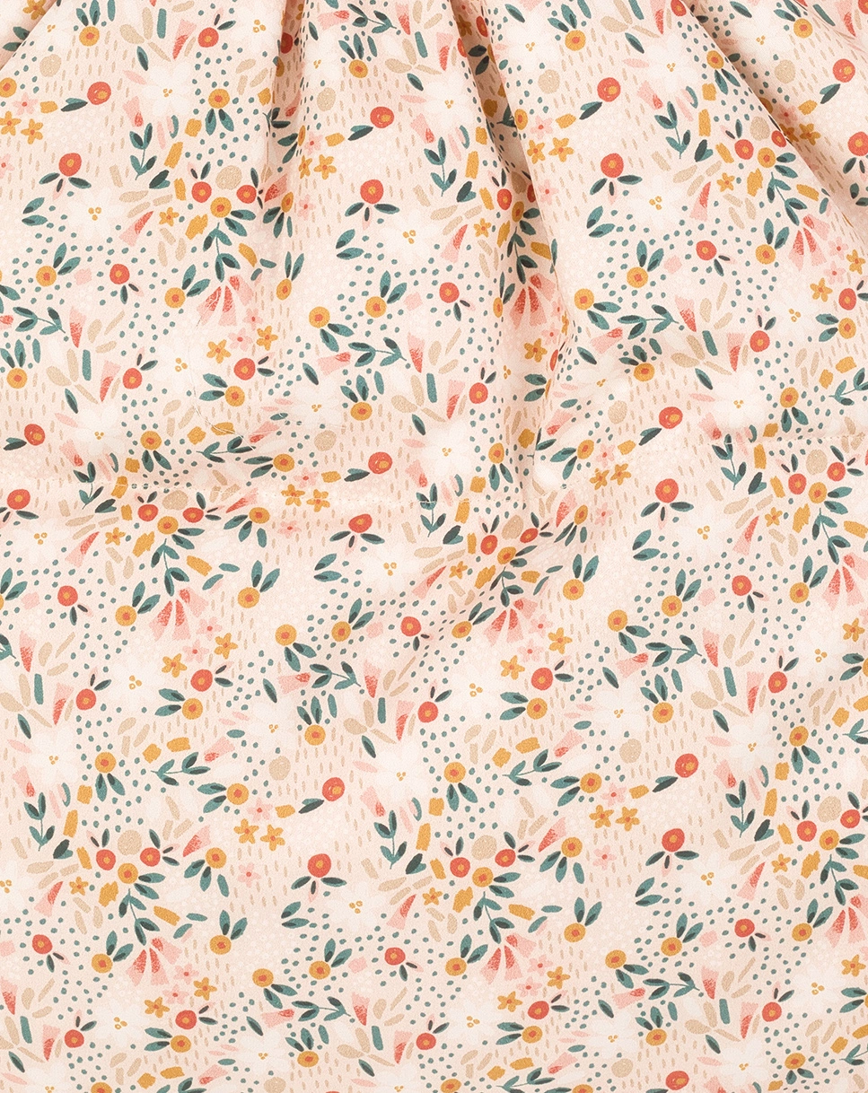 Daunenschlafsack 282 BLUMEN in beige