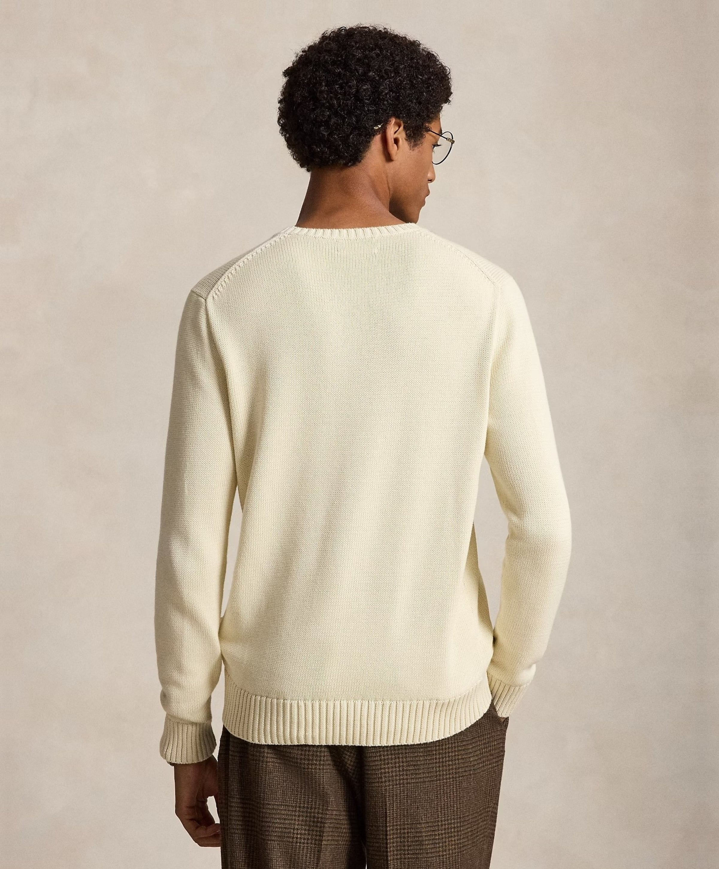Ralph Lauren Heren trui ecru