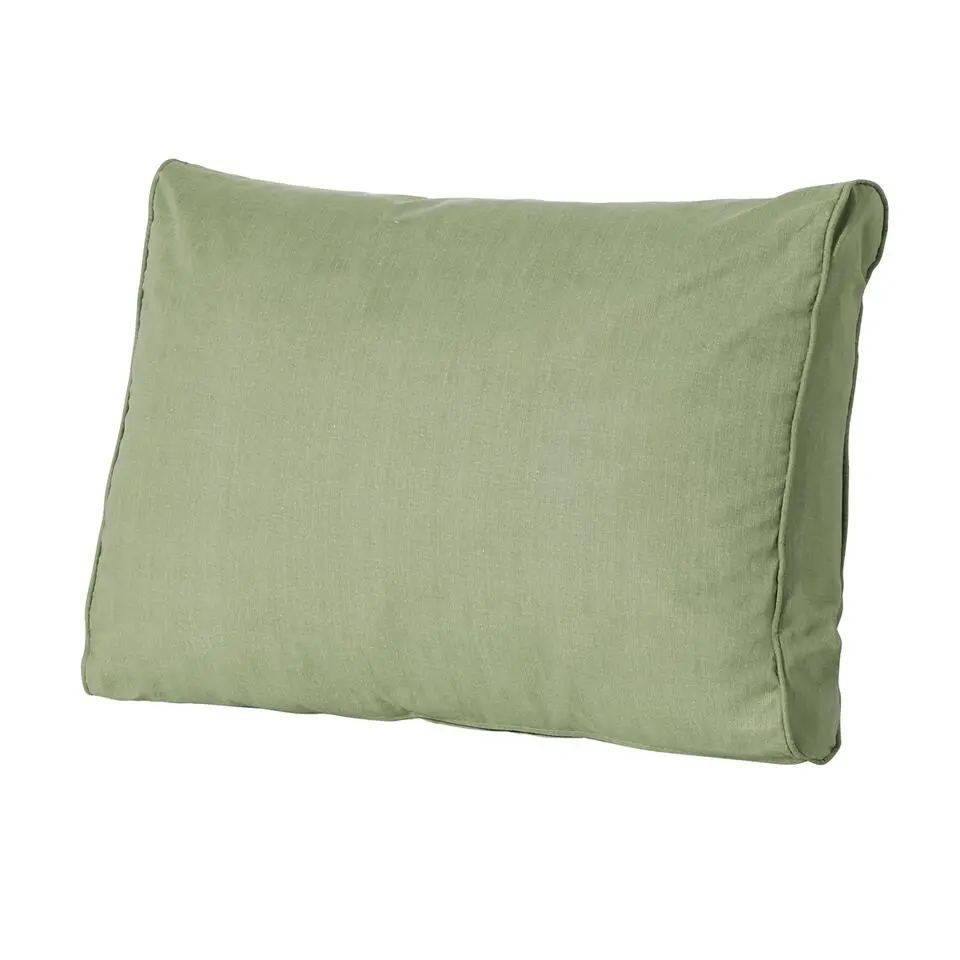 Madison - Lounge Rugkussen Basic green - Ca. 40x60 cm - Set van 2
