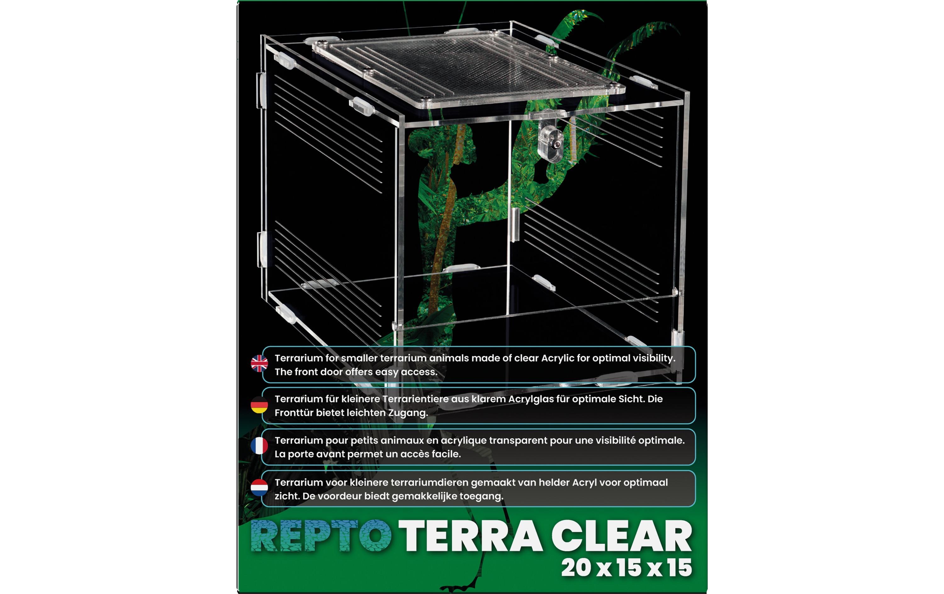 Terrarium Plexi, 20 x 15 x 15 cmTerrarium für kleinere Terrarientiere