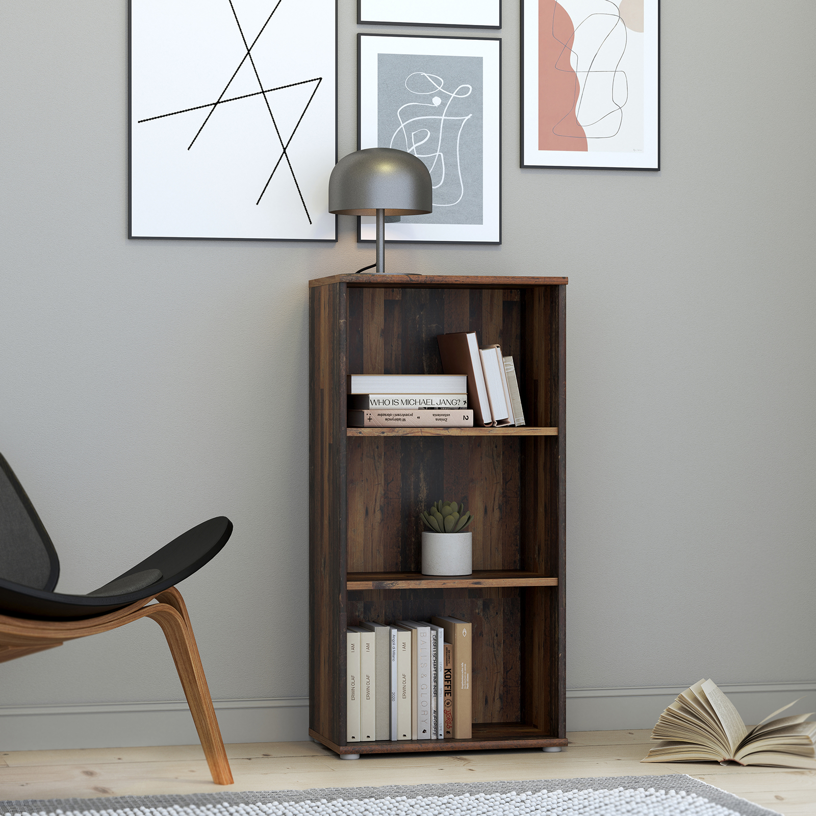 Standregal - Old Wood Vintage - 55x111 cm