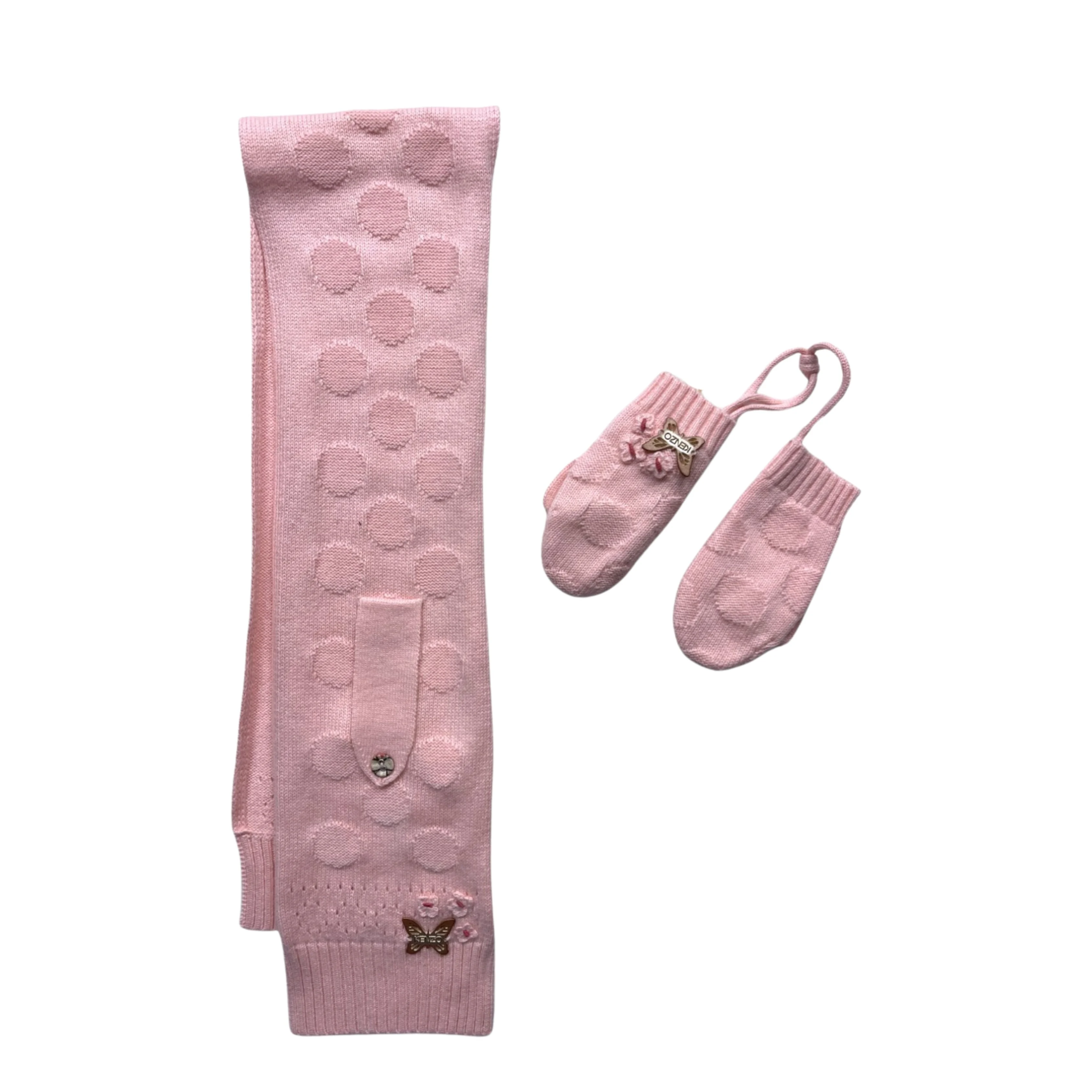 Moufles bébé rose - 6 mois | Rose