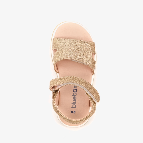 Blue Box meisjes sandalen goud met glitters