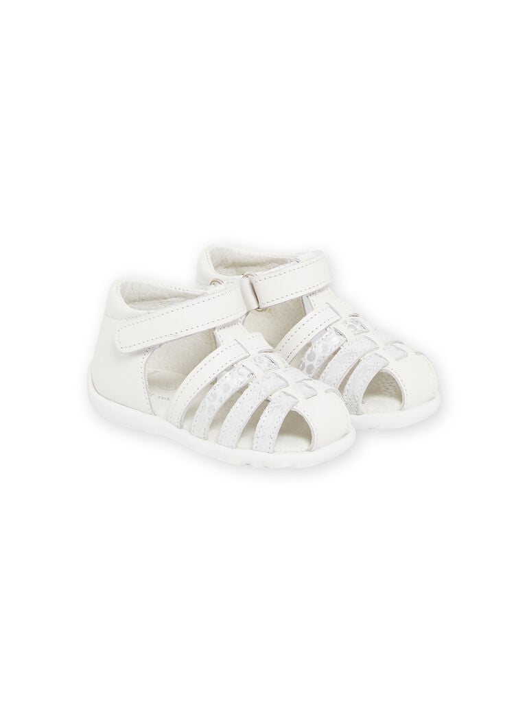 Sandales blanches bébé fille