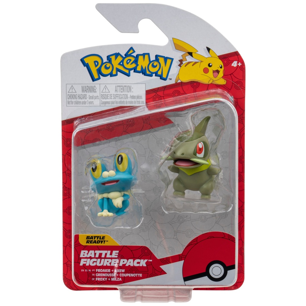 Pokémon-Kampffiguren-Set – Axew & Froakie