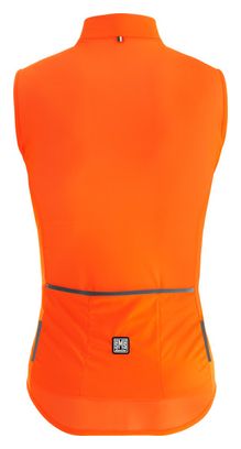 Veste coupe-vent Santini Nebula Orange