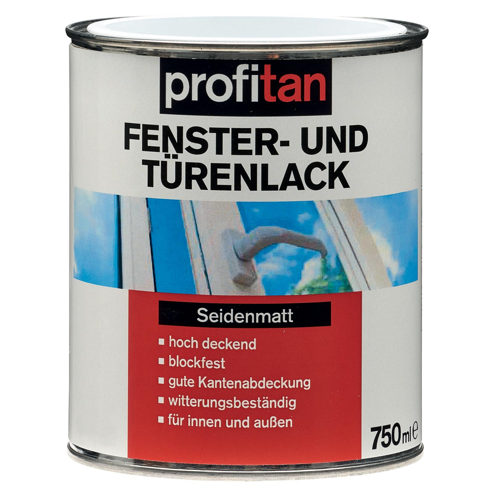 profitan Fenster- und Türenlack - weiß seidenmatt - 750 ml