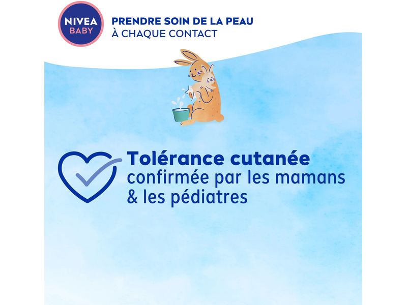 NIVEA BABY Feuchttücher Aqua Multipack 4 x 57 Stk. Aqua Wipes für zarte Babyhaut