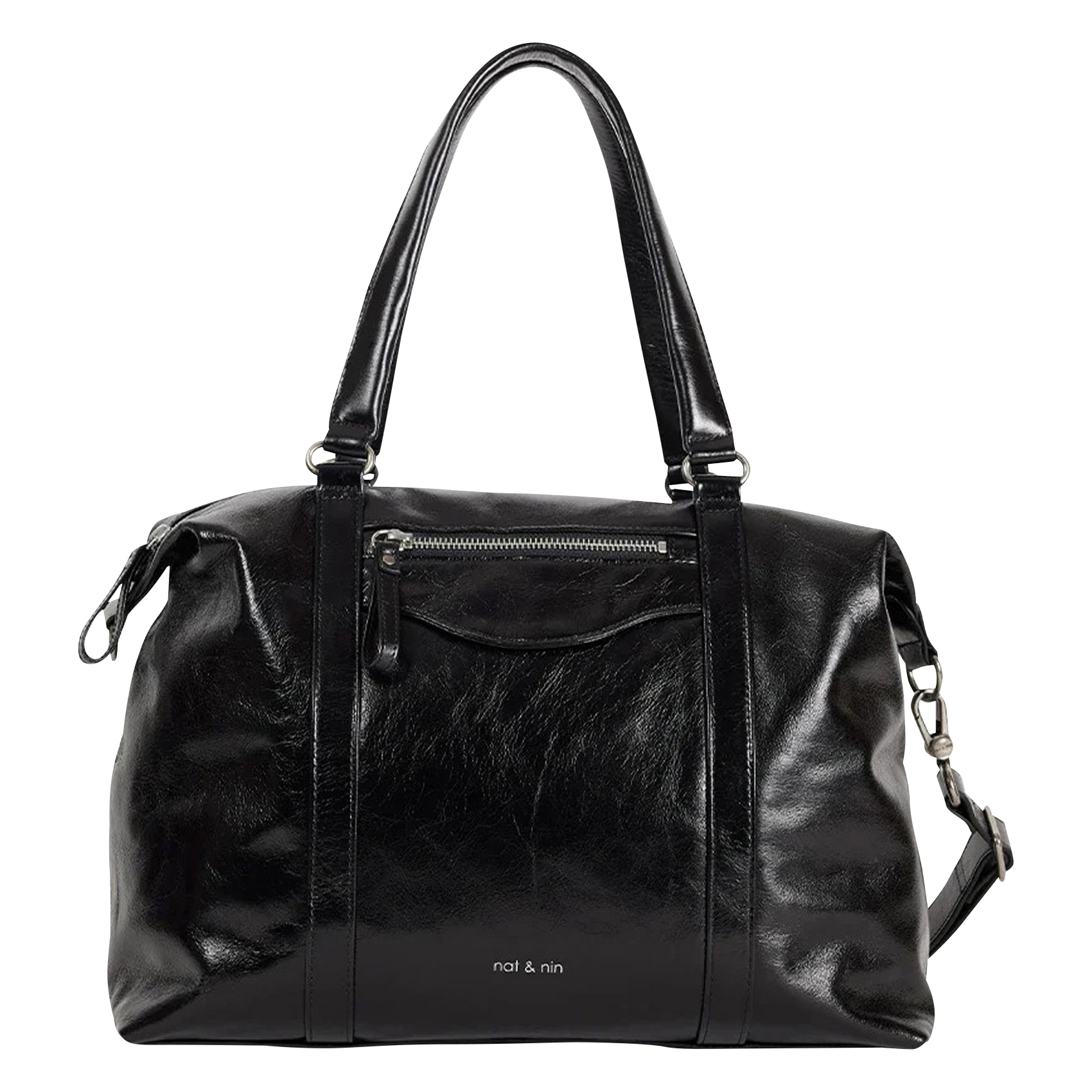 THYLANE - Sac porté épaule en cuir | Noir