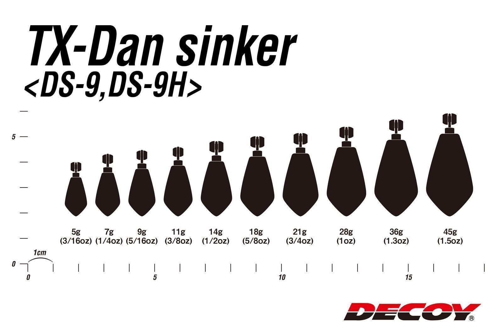 DECOY TX-DAN Sinker Heavy DS-9H (45g)