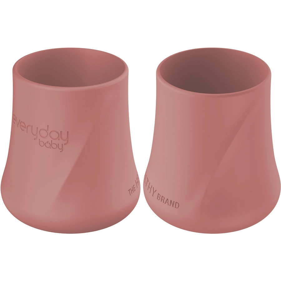 everyday® baby Trinkbecher Silikon 2er-Set, nature red