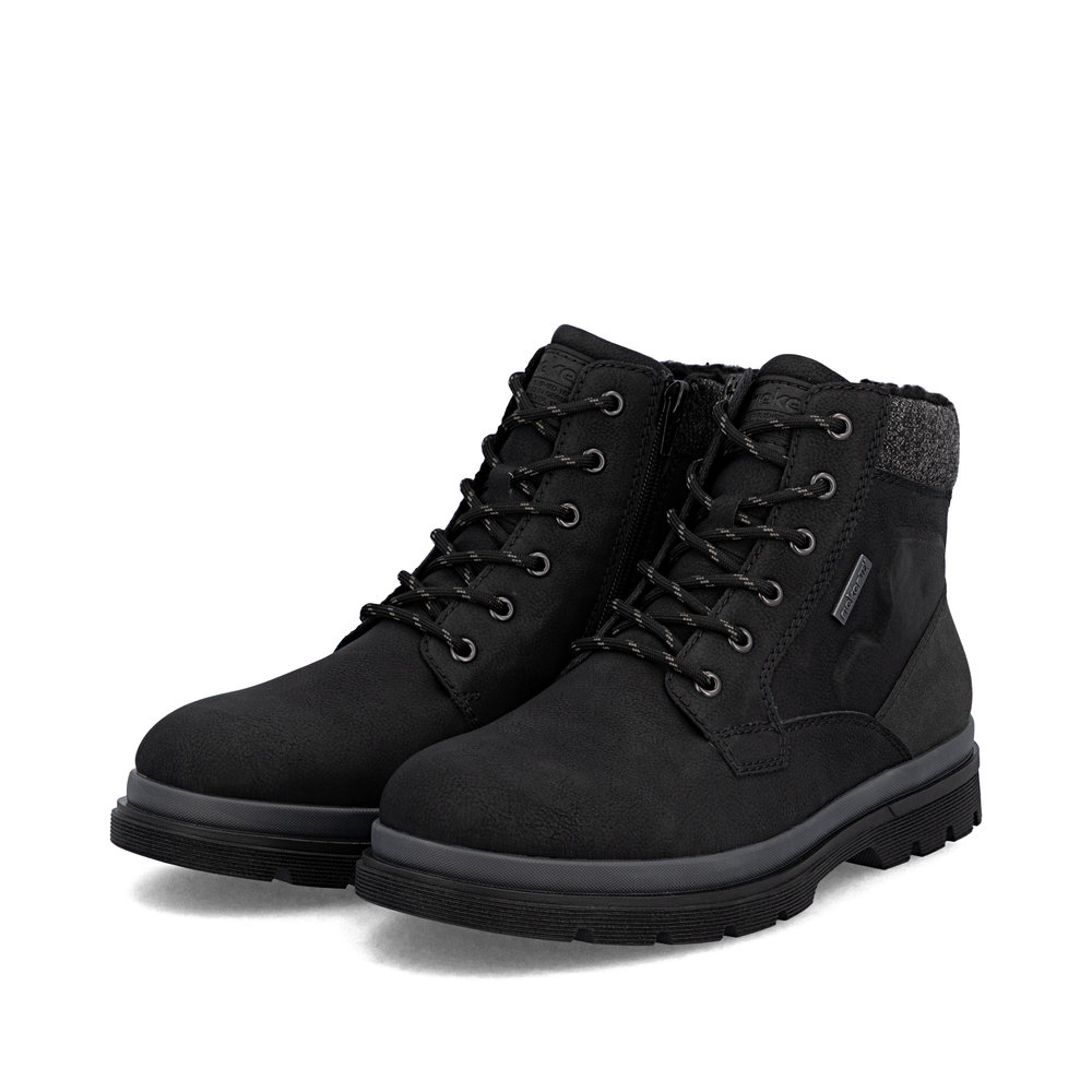 Rieker Herren-TEX-Schnürstiefel gefüttert Schwarz-Granit-Grau
