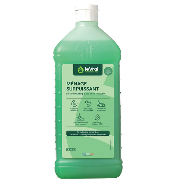 Nettoyant multi-usages parfumé HACCP ultraconcentré Le Vrai 1 L