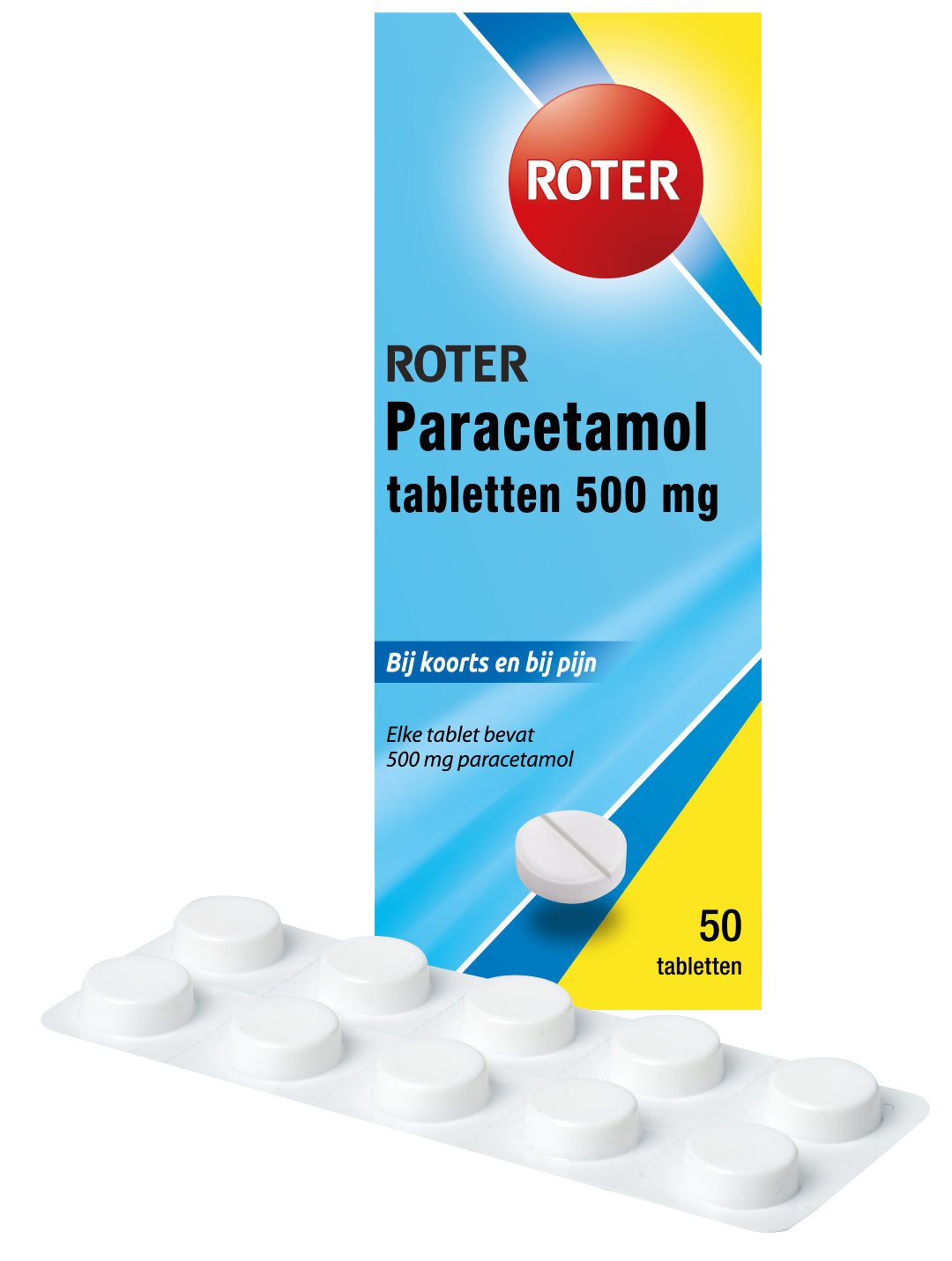 Roter Paracetamol 500 mg (50 tabletten)