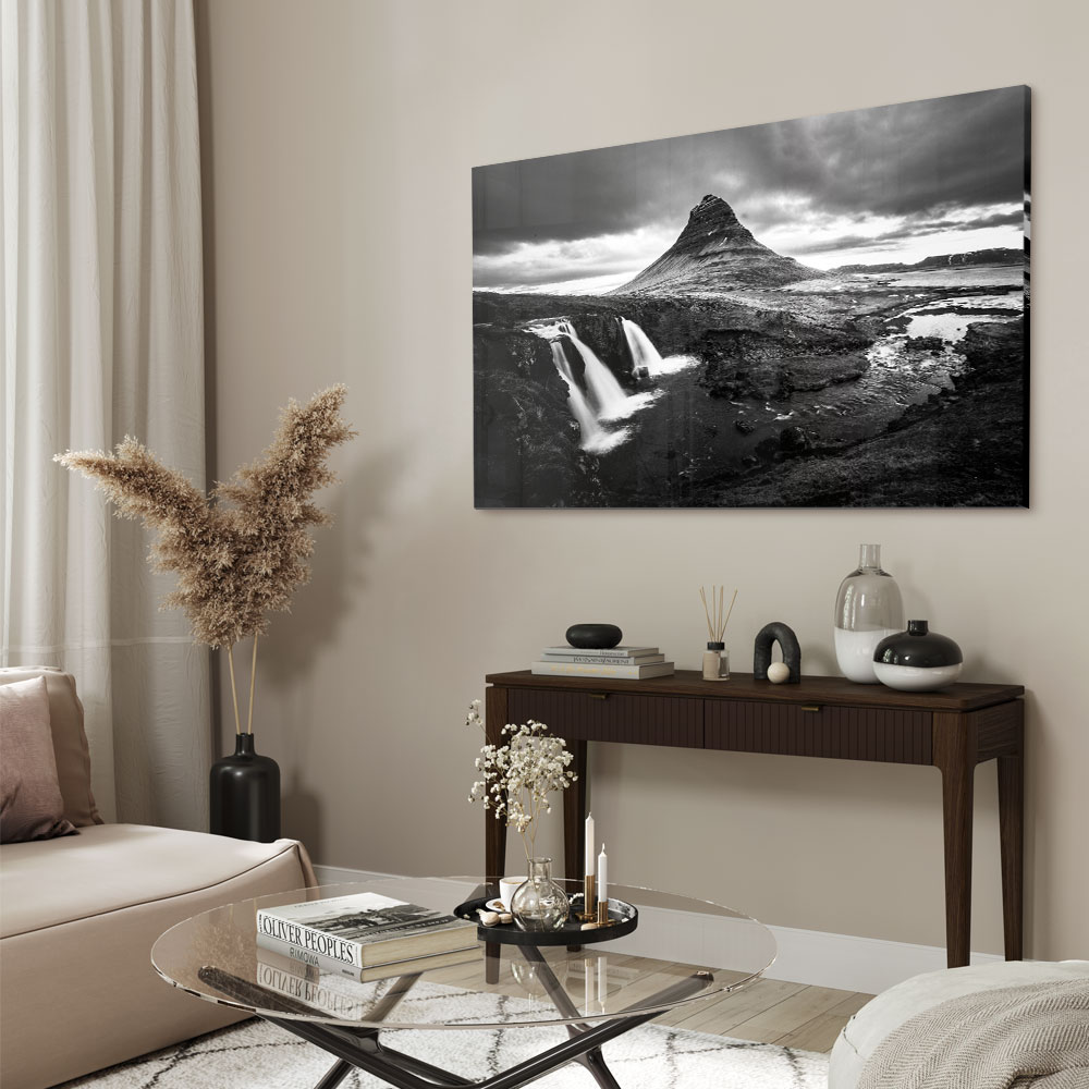 Walljar acrylglas schilderij - Iceland Waterfall Acrylglas schilderij - 120 x 180 cm