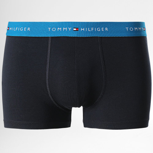 Lot De 3 Boxers Signature Cotton Essentials 2763 Bleu Marine