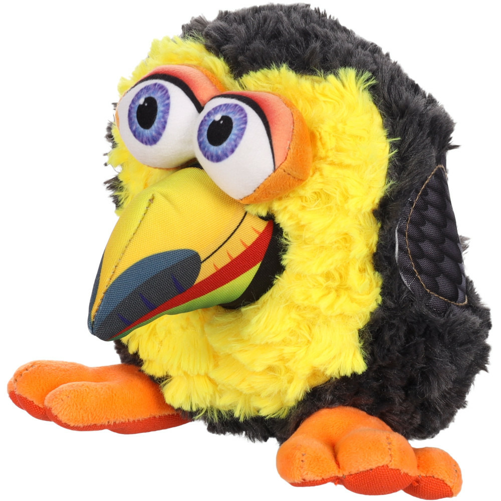 Jouet toucan snapzy 20 cm noir pour chien
